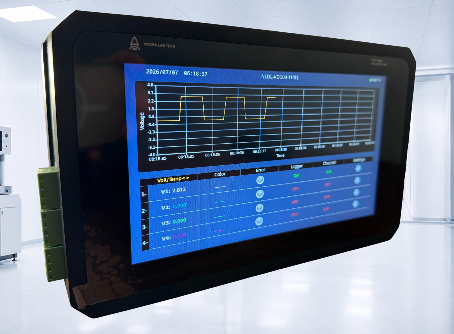 4-Channel Data Logger with Integrated Temperature & Humidity Sensor (NLDL-VD104-TH01)
