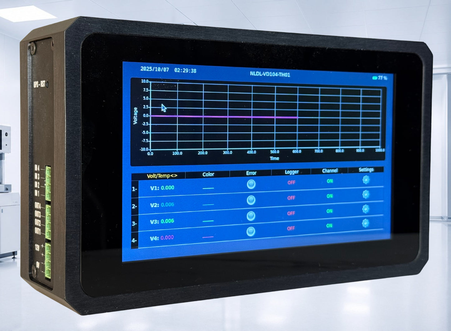 4-Channel Data Logger with Integrated Temperature & Humidity Sensor (NLDL-VD104-TH01)