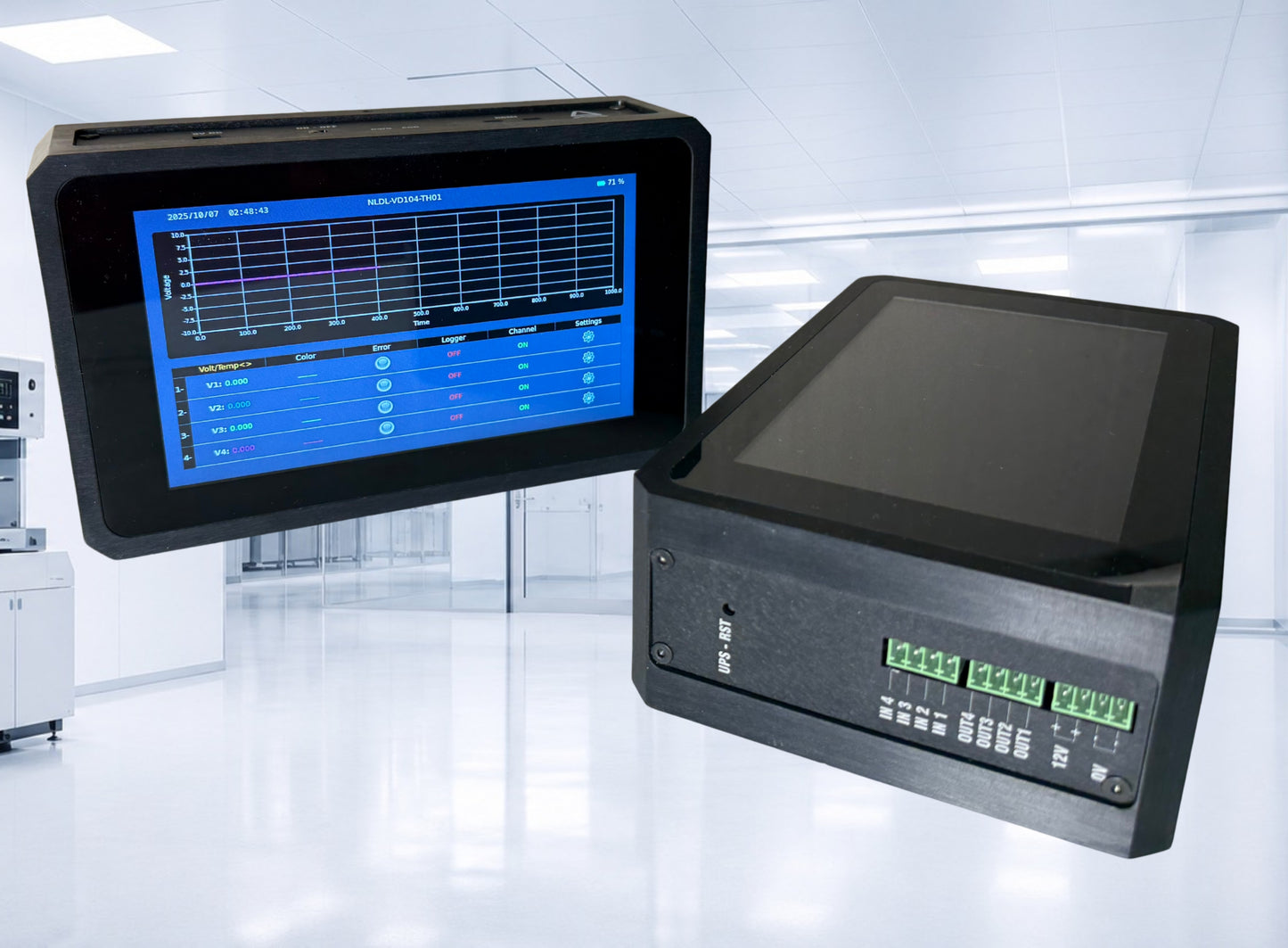 4-Channel Data Logger with Integrated Temperature & Humidity Sensor (NLDL-VD104-TH01)